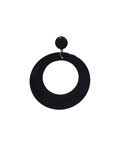 Large Round Enameled Flamenco Hoop Earrings. Black 2.600€ #50034PENGRDNG